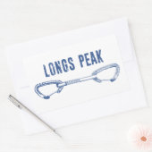 Longs Peak Colorado klimmen Quickdraw Rechthoekige Sticker (Envelop)