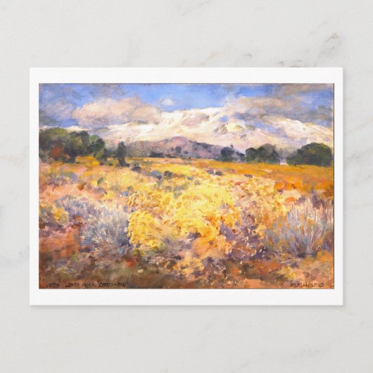 Long's Peak, Colorado, Schilderen Briefkaart (Voorkant)