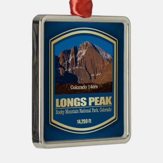 Longs Peak (PF) Metalen Ornament (Rechts)