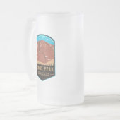 Longs Peak Rocky Mountain National Park Matglas Bierpul (Voorkant links)