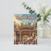Longshan-tempel Taiwan Briefkaart (Staand voorkant)