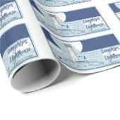 Longships vuurtorenlanden eindigen cadeaupapier (Rol Hoek)