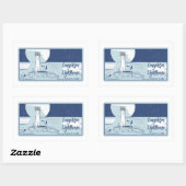 Longships vuurtorenlanden eindigen rechthoekige sticker (Vel)