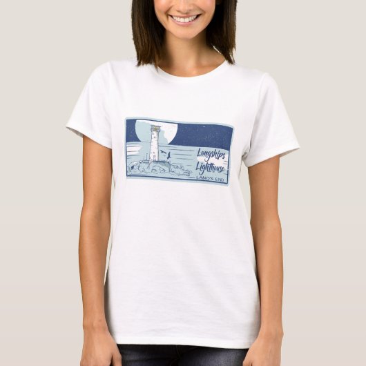 Longships vuurtorenlanden eindigen t-shirt (Voorkant)