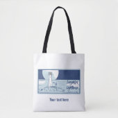 Longships vuurtorenlanden eindigen tote bag (Voorkant)