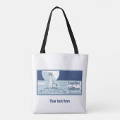 Longships vuurtorenlanden eindigen tote bag (Achterkant)
