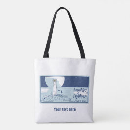 Longships vuurtorenlanden eindigen tote bag