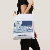 Longships vuurtorenlanden eindigen tote bag (Dichtbij)