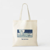 Longships vuurtorenlanden eindigen tote bag (Achterkant)