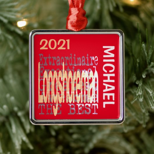 Longshoreman Extraordinaire CUSTOM Metalen Ornament (Boom)