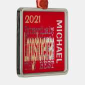 Longshoreman Extraordinaire CUSTOM Metalen Ornament (Rechts)