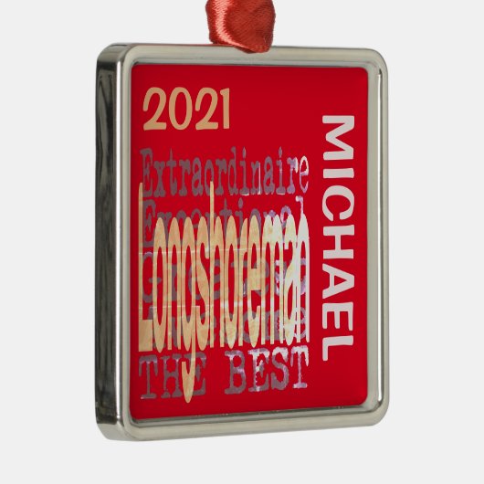 Longshoreman Extraordinaire CUSTOM Metalen Ornament (Rechts)