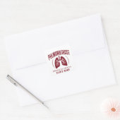 Longspecialist Long Specialist Ontwerp Vierkante Sticker (Envelop)