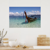Longtail Boat in Thailand Poster (Keuken)