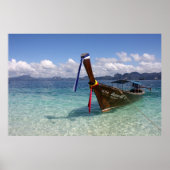 Longtail Boat in Thailand Poster (Voorkant)