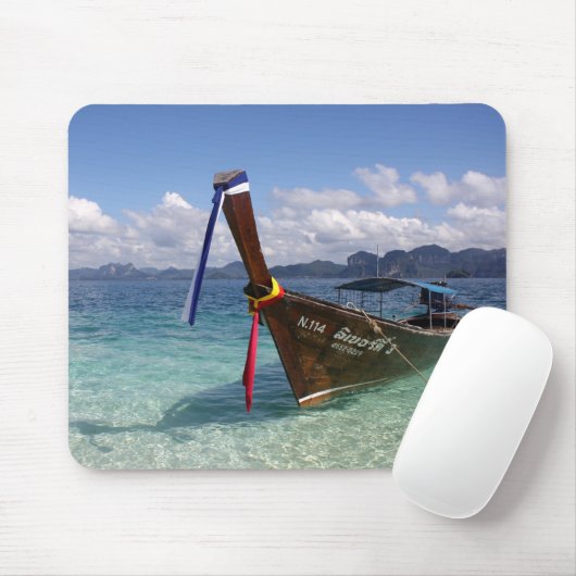 Longtail Boat - Thailand Mousepad Muismat (Met muis)