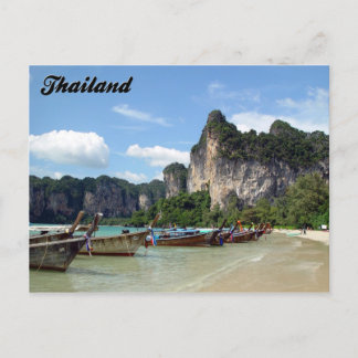 Longtail Boats Krabi Thailand Briefkaart