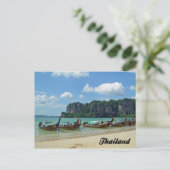 Longtail Boats Krabi Thailand Briefkaart (Staand voorkant)