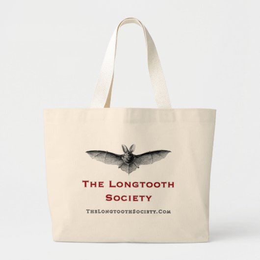 Longtanden (bat) grote tote bag (Voorkant)