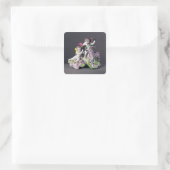 Longton Hall groep, twee putti met geit, c.1755 Vierkante Sticker (Tas)