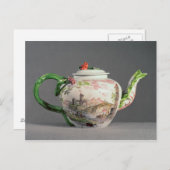 Longton Hall teapot, c.1755 Briefkaart (Voorkant / Achterkant)