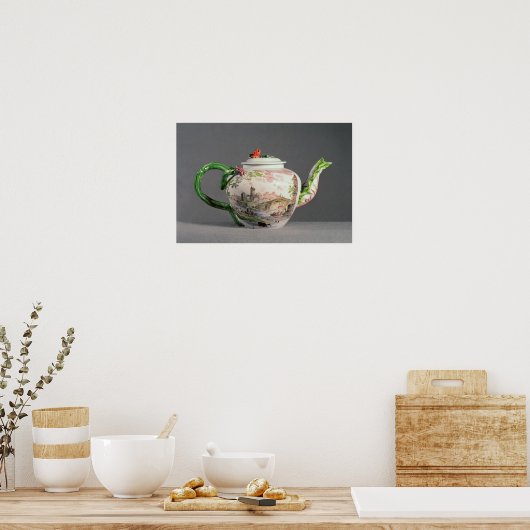 Longton Hall teapot, c.1755 Poster (Keuken)