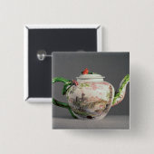 Longton Hall teapot, c.1755 Vierkante Button 5,1 Cm (Voorkant /achterkant)