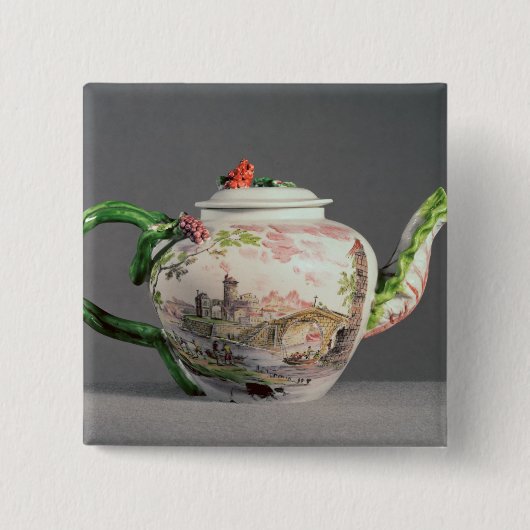 Longton Hall teapot, c.1755 Vierkante Button 5,1 Cm (Voorkant)