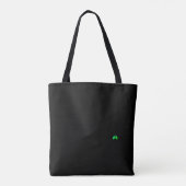 Longtransplantatie overlevende groen lint op maat tote bag (Achterkant)