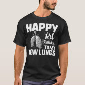 Longtransplantatie overlevende Shirt, Happy 1st T-shirt (Voorkant)