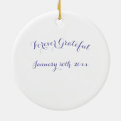 Longtransplantatie Wildflower Breath of Life Keramisch Ornament (Achterkant)