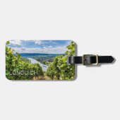 Longuich Moselle Vineyard Panorama Duitsland Bagagelabel (Voorkant horizontaal)