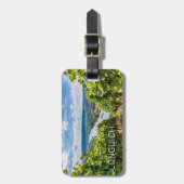 Longuich Moselle Vineyard Panorama Duitsland Bagagelabel (Voorkant verticaal)