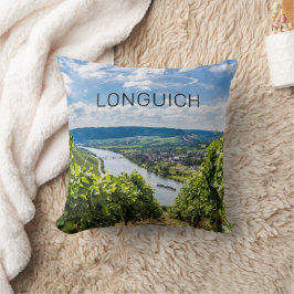 Longuich Moselle Vineyard Panorama Duitsland Kussen