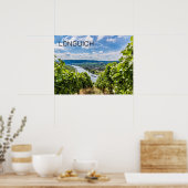 Longuich Moselle Vineyard Panorama Duitsland Poster (Keuken)