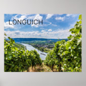 Longuich Moselle Vineyard Panorama Duitsland Poster (Voorkant)