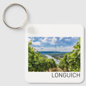 Longuich Moselle Vineyard Panorama Duitsland Sleutelhanger (Voorkant)