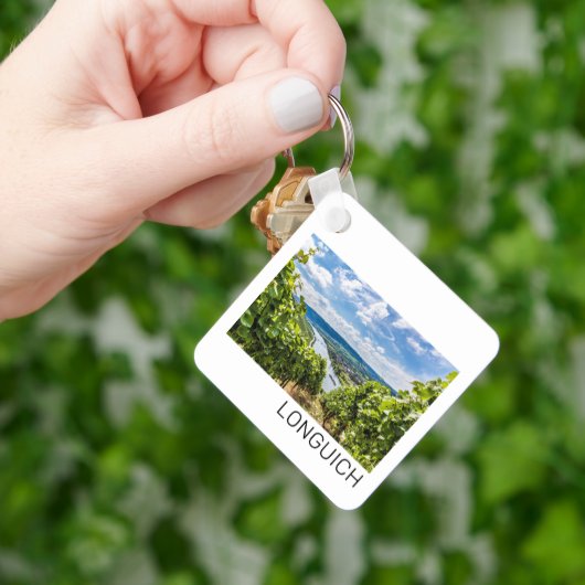 Longuich Moselle Vineyard Panorama Duitsland Sleutelhanger (Hand)