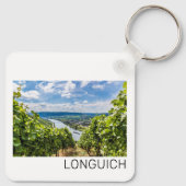 Longuich Moselle Vineyard Panorama Duitsland Sleutelhanger (Achterkant)