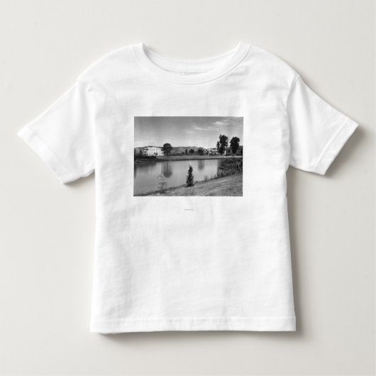 Longview, foto van de WA Town Uitzicht Lake Sacaja Kinder Shirts (Voorkant)