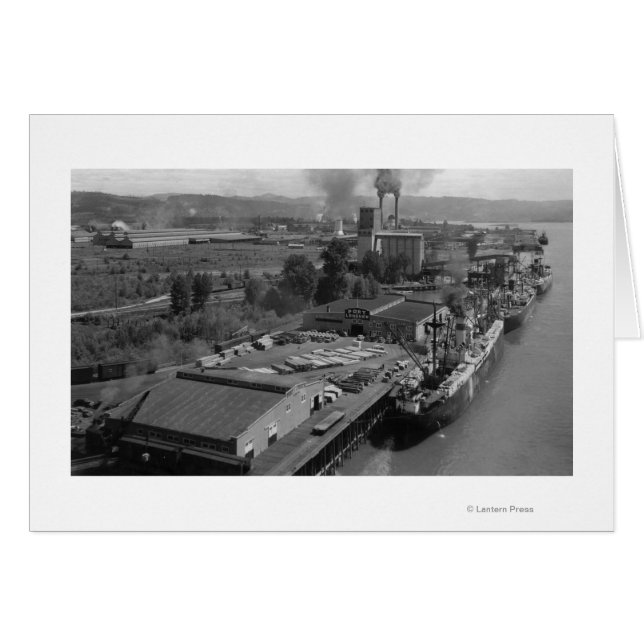 Longview, WA — Uitzicht van de haven van Air (Voorkant Horizontaal)