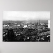 Longview, WA-Uitzicht van Long-Bell Lumber Co Poster (Voorkant)