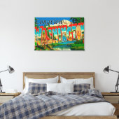Longview, Washington - Grote Letter-scènes Canvas Afdruk (Insitu (Slaapkamer))