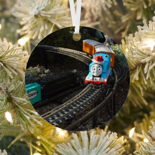 Longwood Garden Thomas the Tank Train scène Metalen Ornament (Insitu)