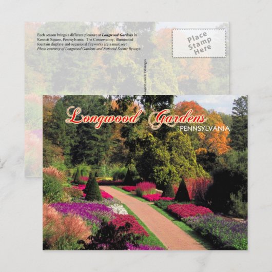 Longwood Gardens, Pennsylvania Briefkaart (Voorkant / Achterkant)