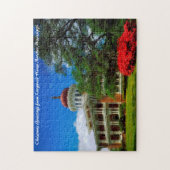 Longwood House Natchez Kerstgroeten Legpuzzel (Verticaal)