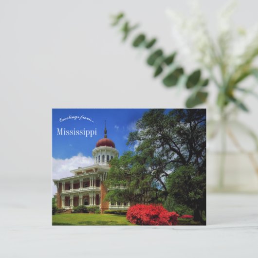 Longwood Natchez Mississippi Briefkaart (Staand voorkant)