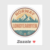Longyearbyen, Norge Noorwegen Sticker (Vel)