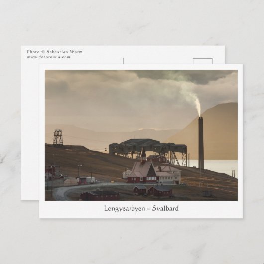 Longyearbyen Svalbard Briefkaart (Voorkant / Achterkant)