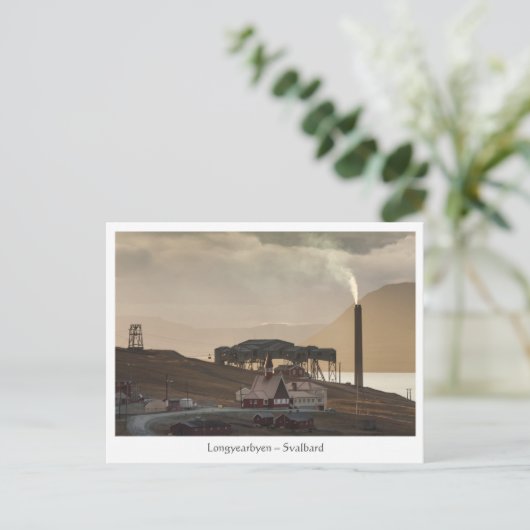 Longyearbyen Svalbard Briefkaart (Staand voorkant)